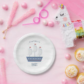 男の赤ちゃん航海のベビーシャワー ペーパープレート (パーティー)