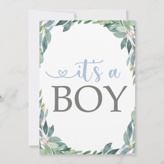 男の赤ちゃん衣類赤ちゃんシャワー招待状 招待状 (裏面)