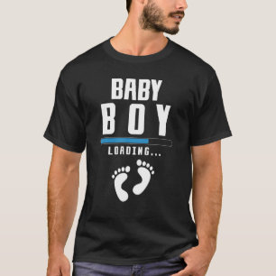 男の赤ちゃん装填妊娠リビール親を期待 Tシャツ