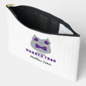 男の赤ちゃん角カエル紫 アクセサリーポーチ (見開き)