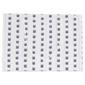 男の赤ちゃん角カエル紫 ラージペーパーバッグ (裏面)