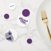 男の赤ちゃん角型カエル紫ベビーシャワー コンフェッティ (グループ)