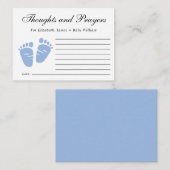 男の赤ちゃん記念事業の考えと祈りの言葉 エンクロージャーカード (正面/裏面)