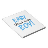 男の赤ちゃん誇りを持ったの姉妹ギフト ノートパッド (アングル)