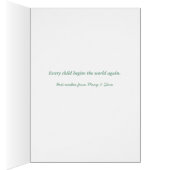 男の赤ちゃん誕生ストークおめでとう (内側 (右))