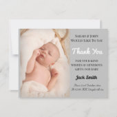 男の赤ちゃん誕生発表サンキューカード サンキューカード (正面)