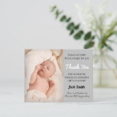 男の赤ちゃん誕生発表サンキューカード サンキューカード (スタンド正面)