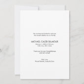 男の赤ちゃん誕生発表赤ちゃんシャワーありがとう サンキューカード (裏面)