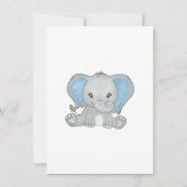 男の赤ちゃん誕生発表青象バルーン (裏面)