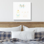 男の赤ちゃん誕生発表 キャンバスプリント (インサイチュ (寝室))