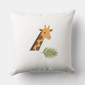 男の赤ちゃん誕生統計サファリとジャングル動物 クッション (裏面)