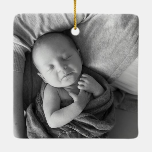 男の赤ちゃん誕生統計トラックオーナメント セラミックオーナメント (裏面)