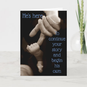 男の赤ちゃん誕生 カード