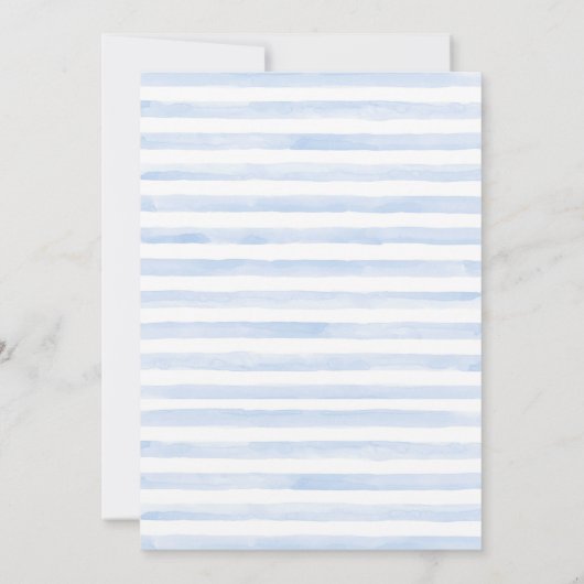 男の赤ちゃん象ベビーシャワー招待状 招待状 (裏面)