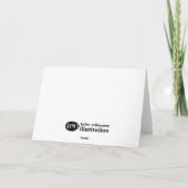 男の赤ちゃん賛美折り畳みグリーティングカード カード (裏面)