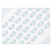 男の赤ちゃん赤ちゃんシャワーエレファントテーブルクロス テーブルクロス (正面(横))