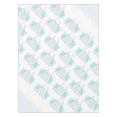 男の赤ちゃん赤ちゃんシャワーエレファントテーブルクロス テーブルクロス (正面)