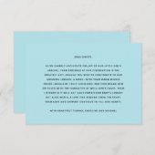 男の赤ちゃん赤ちゃんシャワー用の本 エンクロージャーカード (正面/裏面)