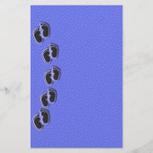 男の赤ちゃん足先文具 便箋 (正面)