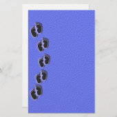 男の赤ちゃん足先文具 便箋 (正面/裏面)