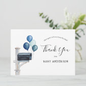 男の赤ちゃん長距離シャワーサンキューカード サンキューカード (スタンド正面)