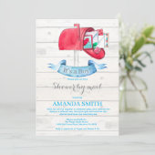 男の赤ちゃん長距離シャワーバイメール招待状 招待状 (スタンド正面)