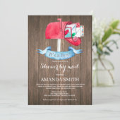 男の赤ちゃん長距離シャワーバイメール招待状 招待状 (スタンド正面)