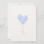 男の赤ちゃん長距離シャワー招待状 招待状 (裏面)