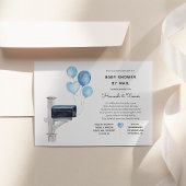 男の赤ちゃん長距離シャワー（郵便） 招待状