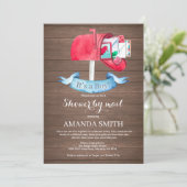 男の赤ちゃん長距離シャワーbyメール招待状 招待状 (スタンド正面)