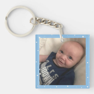 男の赤ちゃん2写真Keychain贈り物 キーホルダー