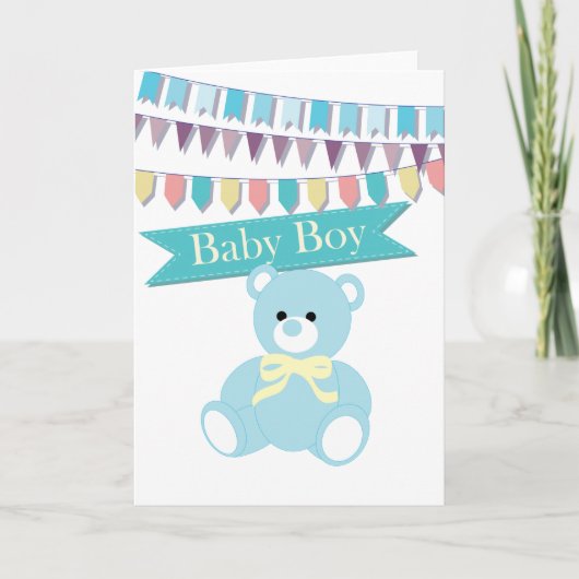 男の赤ちゃん カード (正面)