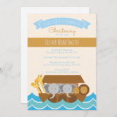 男の赤ちゃん《キリスト教》洗礼式や命名式/バプテスマ招待状 招待状 (正面/裏面)