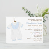 男の赤ちゃん《キリスト教》洗礼式や命名式 招待状 (スタンド正面)