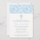 男の赤ちゃん《キリスト教》洗礼式や命名式/洗礼招待状 招待状 (正面)