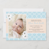 男の赤ちゃん《キリスト教》洗礼式や命名式/洗礼招待状 招待状 (正面)