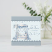 男の赤ちゃん・シャワーへようこそ 招待状 (スタンド正面)