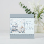 男の赤ちゃん・シャワーへようこそ 招待状 (スタンド正面)