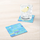 男の赤ちゃん スクエアペーパーコースター (インサイチュ)