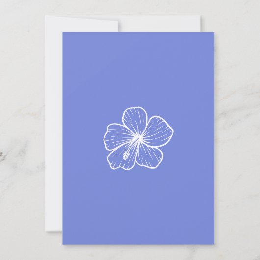 男の赤ちゃん、スクリプト引用文熱帯フローラ赤ちゃんシャワー 招待状 (裏面)