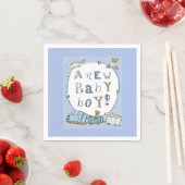 男の赤ちゃん スタンダードカクテルナプキン (インサイチュ)