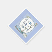 男の赤ちゃん スタンダードカクテルナプキン (角)