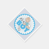 男の赤ちゃん スタンダードカクテルナプキン (角)