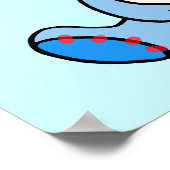 男の赤ちゃん（テディベア） ポスター (角)