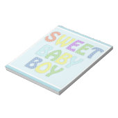 男の赤ちゃん ノートパッド (回転)