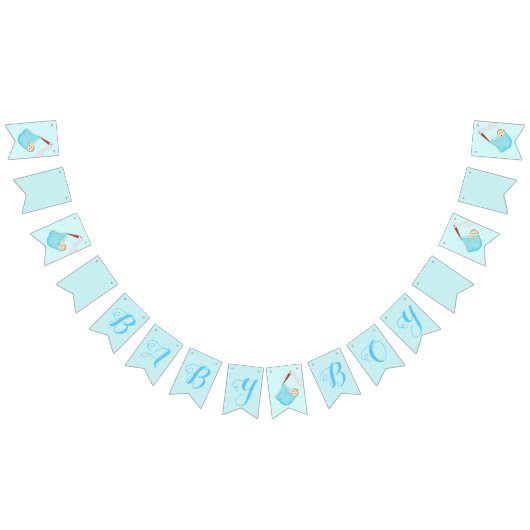 男の赤ちゃん バンティングフラッグ (全)