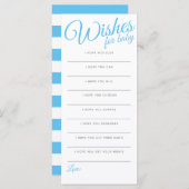 男の赤ちゃん、ブルー、ストライプシャワー、赤ちゃん (正面/裏面)