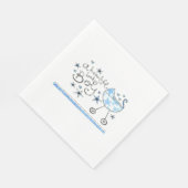 男の赤ちゃん/ホワイトスタンダードランチョンナプキン スタンダードランチョンナプキン (角)