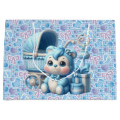 男の赤ちゃん ラージペーパーバッグ (正面)