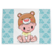 男の赤ちゃん ラージペーパーバッグ (正面)